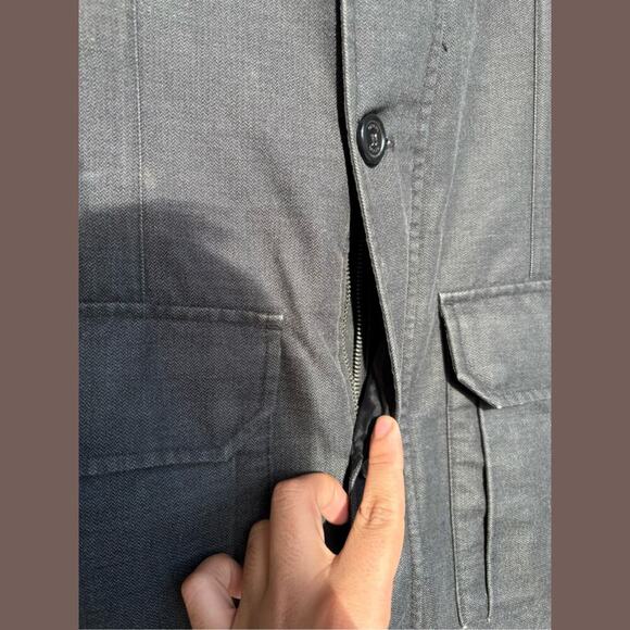 Geox Respira Utility Jacket | Charcoal Tech | Size L | Vintage - Picture 4 of 7